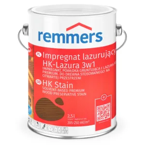 Remmers Hk-lasur kolor Orzech Impregnat do drewna 3w1